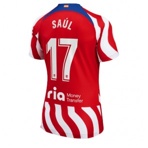 Atletico Madrid Saul Niguez #17 kläder Kvinnor 2022-23 Hemmatröja Kortärmad